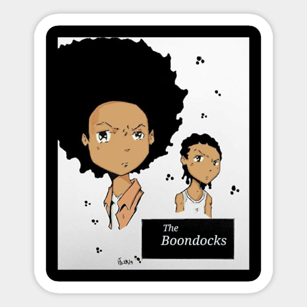 The Boondocks Sticker by Tazartist